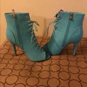 Blue Ankle Boots